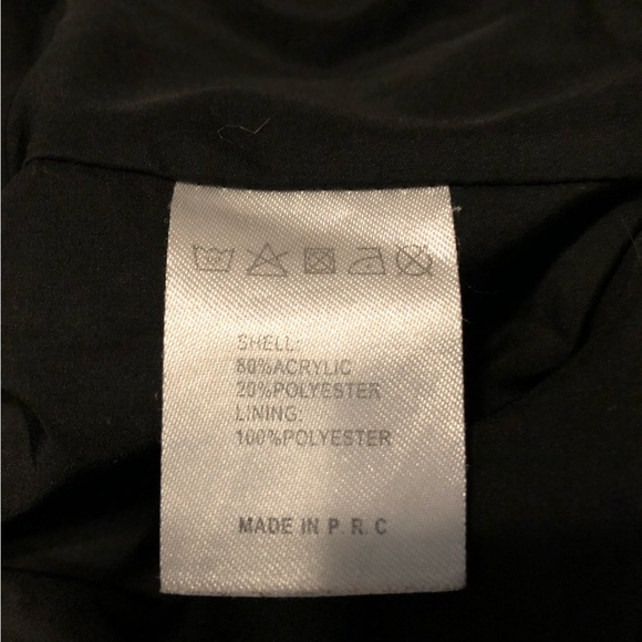 Brandy Melville Jennifer Sherpa Jacket in Black - Picture 12 of 12